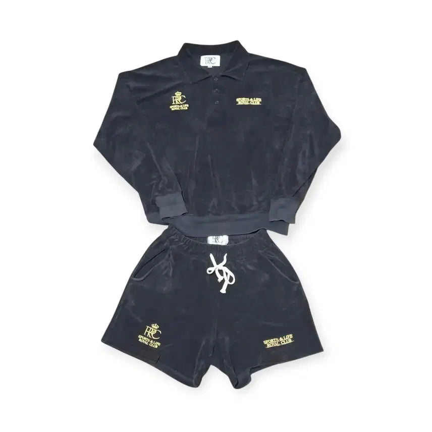 [BUNJANG] RVD SPORTS & LIFE Velvet Tracksuit Set Black 2XL / 2XL 알브이디 RVD SPORTS & LIFE 벨벳 츄리닝 셋업 블랙