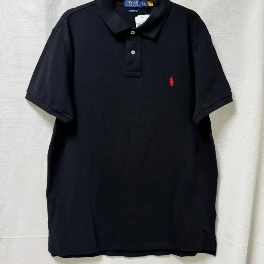 [BUNJANG] Polo Ralph Lauren Black Short Sleeve Slim Fit Polo Shirt XL / POLO 폴로 블랙 반팔 슬림핏 카라티 XL
