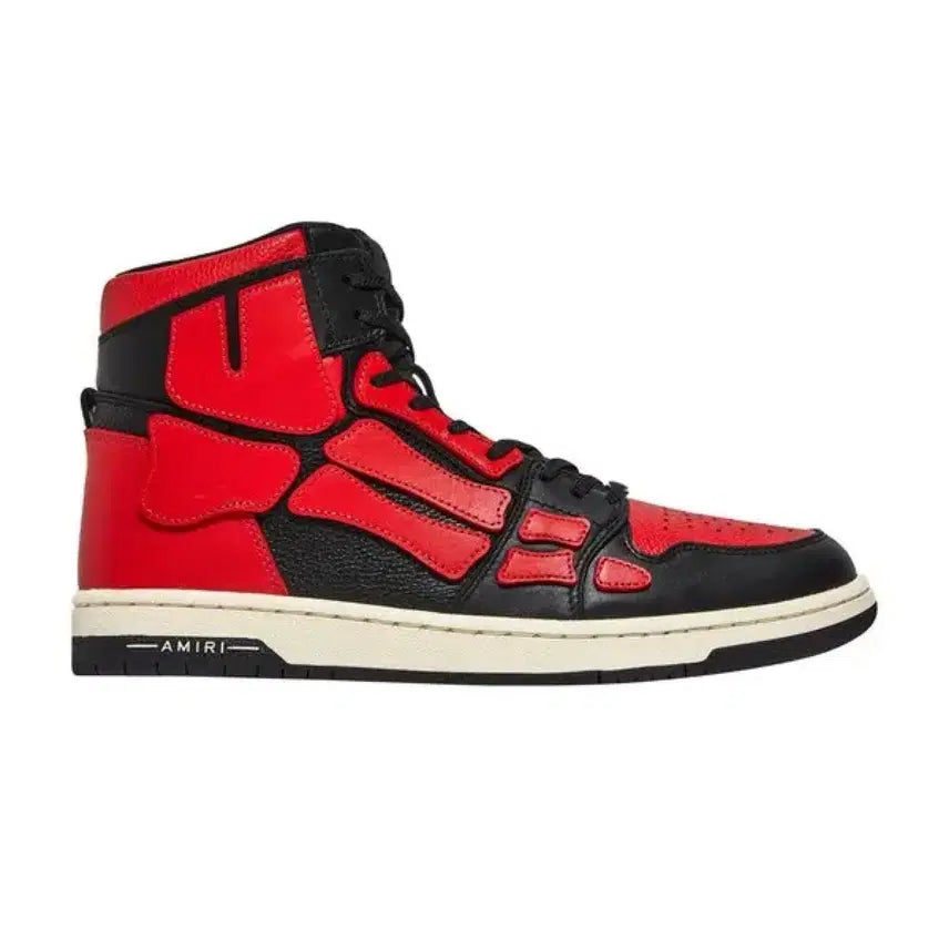 [BUNJANG] Amiri Skeleton High-Top Red Black US 9 / 아미리 스켈레톤 하이탑 레드 / amiri