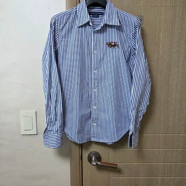 [BUNJANG] Polo Ralph Lauren Women's Three Pony Stripe Shirt Size S / 폴로랄프로렌 여성 쓰리포니 스트라이프 셔츠 S