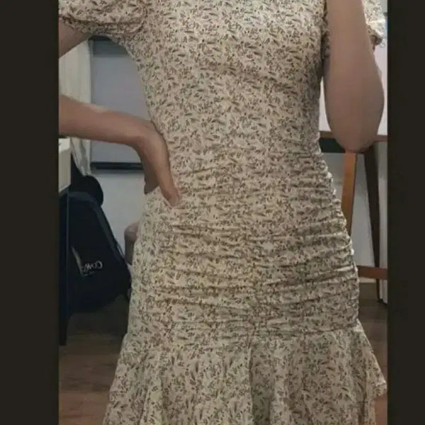 [BUNJANG] Shein Floral Shirring Dress / (새상품)플라워 셔링 원피스