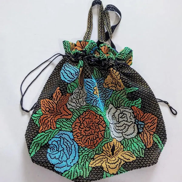 [BUNJANG] Beaded Flower Embroidered Bag / 비즈 꽃 자수 가방