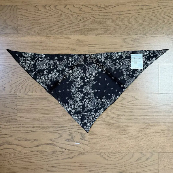 [BUNJANG] Satisfy Paws Fleace AD Bandana Black / 새티스파이 퍼즈플리스 AD 반다나 블랙