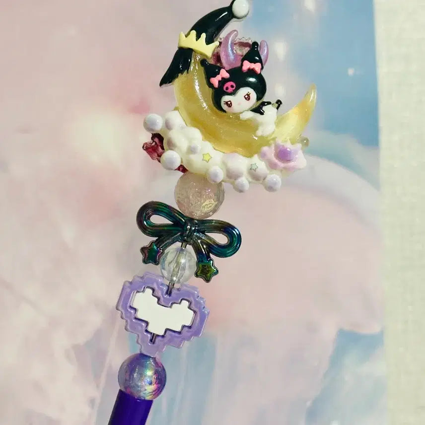 [BUNJANG] Kuromi Ball Decoration Pen / 쿠로미 볼꾸 볼꾸펜