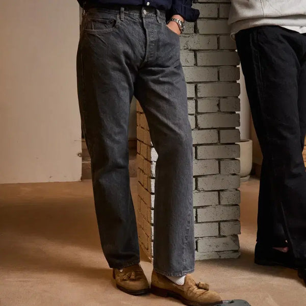 [BUNJANG] CIOTA New Straight Medium Grey Denim Pants / 시오타 뉴스트레이트 미디엄그레이