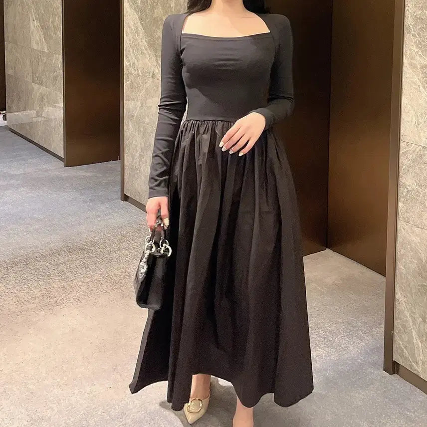 [BUNJANG] Bolero Mix Dress / [반택무배]볼레로 믹스 원피스