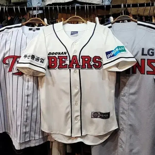[BUNJANG] Doosan Bears Baseball Jersey Short Sleeve Lee Won-seok / (90) 두산베어스 유니폼 반팔 이원석 마킹 야구져지