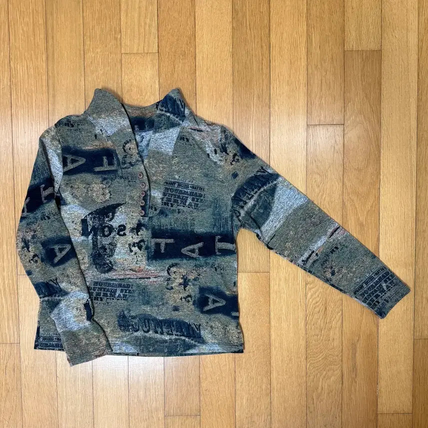 [BUNJANG] Vintage Printing Long Sleeve T-Shirt / 빈티지 프린팅 탑