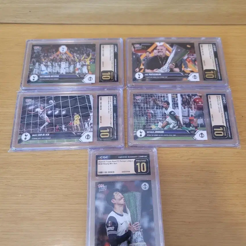 [BUNJANG] Son Heung-min Europa League Victory 5-Card Set (CGC 10 Pristine) / [CGC 10 Pristine]손흥민 유로파 우승 5종 카드셋트