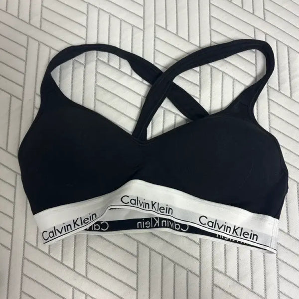 [BUNJANG] Calvin Klein Bra (M Size) - Black, Grey / 캘빈클라인 브라 M사이즈 판매(블랙,그레이)