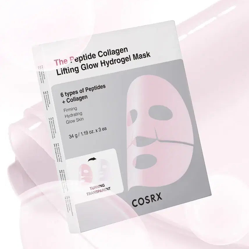 [BUNJANG] COSRX The Peptide Collagen Lifting Glow Hydrogel Mask Pack (3 Sheets) / 코스알엑스 더 펩타이드 콜라겐 리프팅 글로우 하이드로겔 마스크팩 3매
