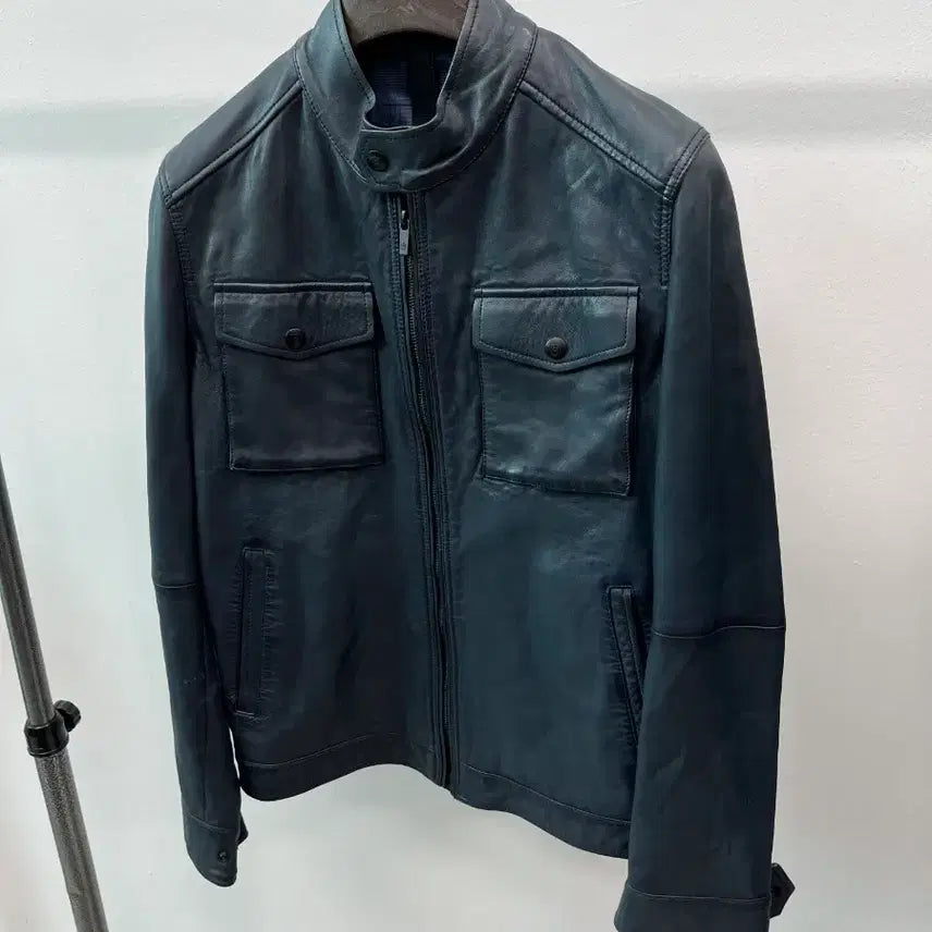 [BUNJANG] Massimo Dutti Two-Pocket Leather Jacket / 95-100) 마시모두띠 투포켓 가죽자켓