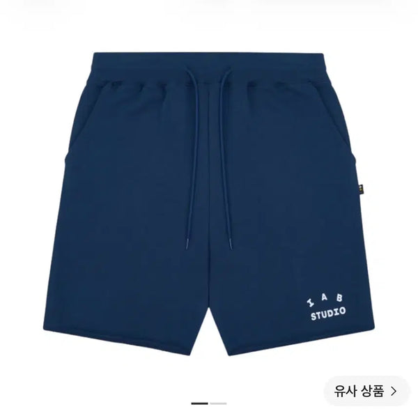 [BUNJANG] IAB Studio Heavy Sweatshorts Navy / 아이앱 스튜디오 헤비 스웨트쇼츠 네이비 - 23FW