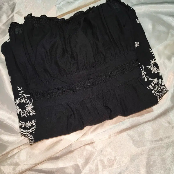 [BUNJANG] LET'S ROSE Gothic Gothpunk Jireige Newbie Dress / [중고/택포]고딕 고스펑크 지뢰계 양산형 공겜여주 슬리브드레스