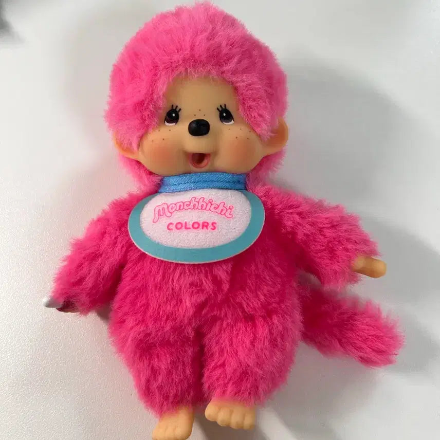 [BUNJANG] Monchhichi Colors Keychain Berry Pink / 몬치치 컬러스 키 체인 베리 핑크 키링