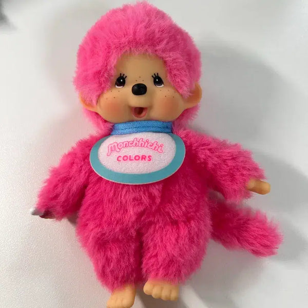 [BUNJANG] Monchhichi Colors Keychain Berry Pink / 몬치치 컬러스 키 체인 베리 핑크 키링