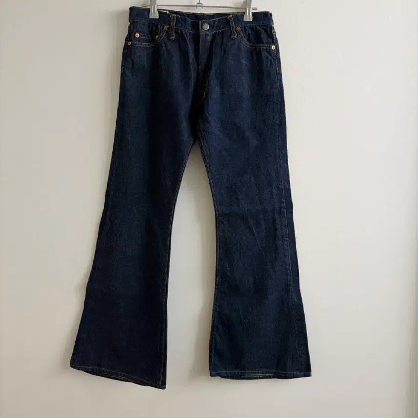 [BUNJANG] Bison Bootcut Dark Wash Denim Pants / Bison 바이슨 부츠컷 진청 데님 팬츠