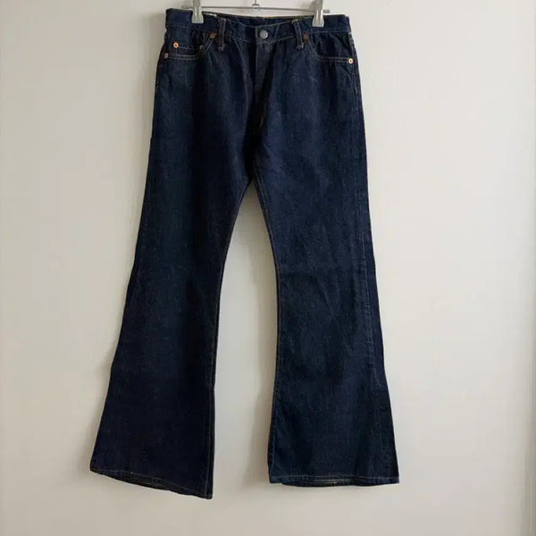 [BUNJANG] Bison Bootcut Dark Wash Denim Pants / Bison 바이슨 부츠컷 진청 데님 팬츠