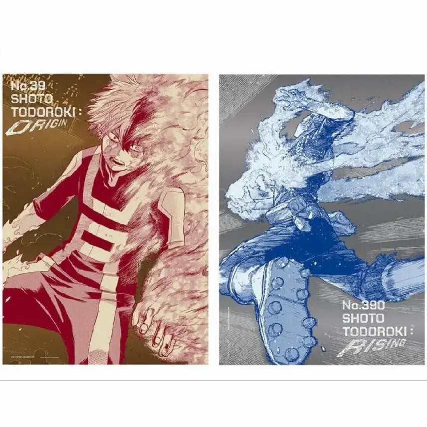 [BUNJANG] My Hero Academia Shoto Todoroki Origin & Rising Poster Set (2 Types) / 나의 히어로 아카데미아 토도로키 쇼토 오리진 라이징 포스터 2종