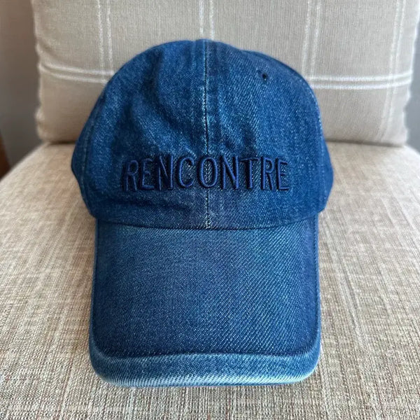 [BUNJANG] Juun.J Washed Denim Ball Cap / 준지 워싱 데님 볼캡