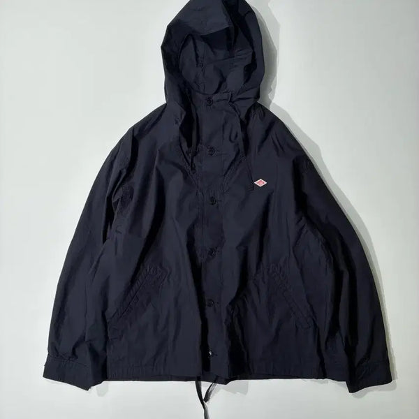 [BUNJANG] DANTON Cotton Weather Hooded Jacket Navy / DANTON 단톤 코튼 웨더 후드 바람막이 셔츠 자켓 네이비 42사이즈