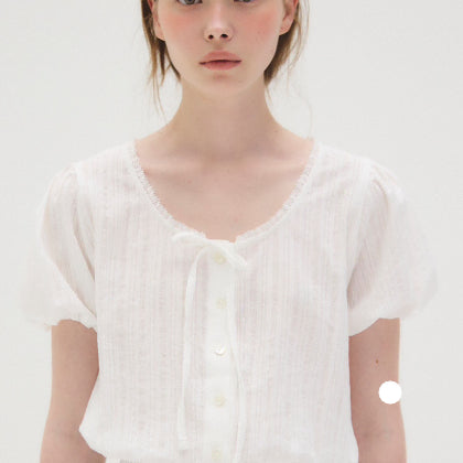 [BUNJANG] Archive J2U Madeleine Blouse Ivory / 아카이브제이투유 마들렌 블라우스 아이보리