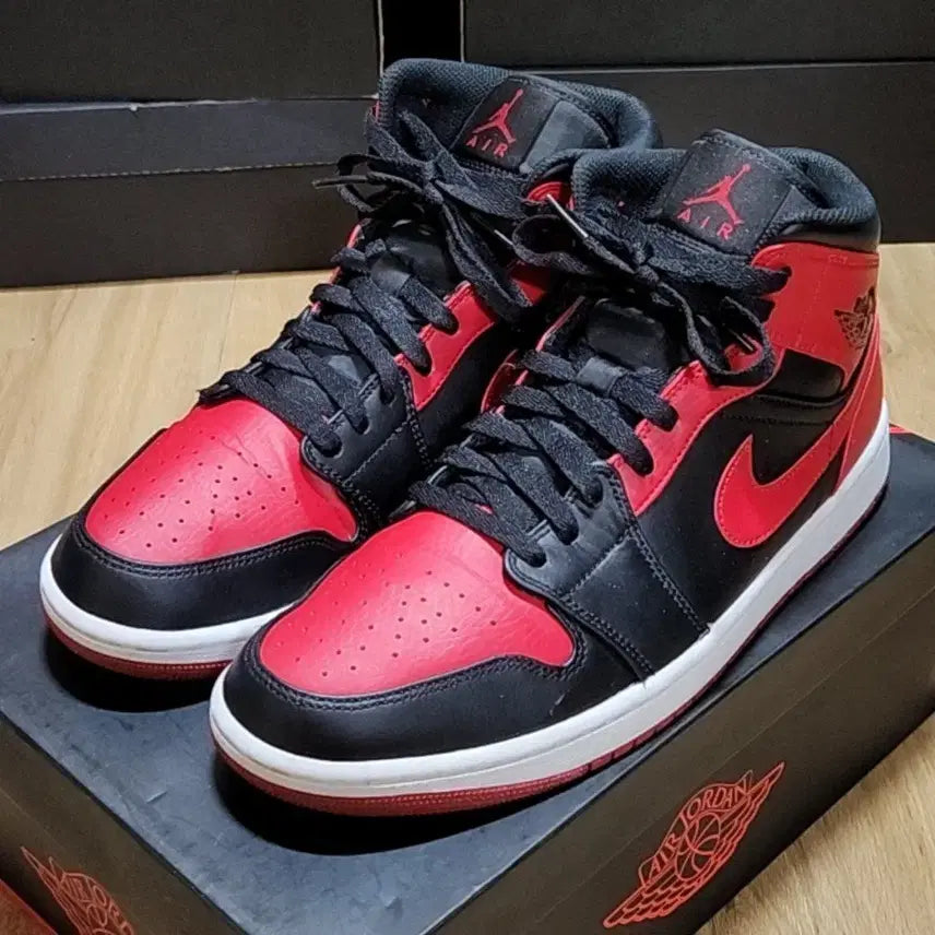 [BUNJANG] Nike Jordan 1 Bred 285 Men's / 나이키 조던1 285 브레드