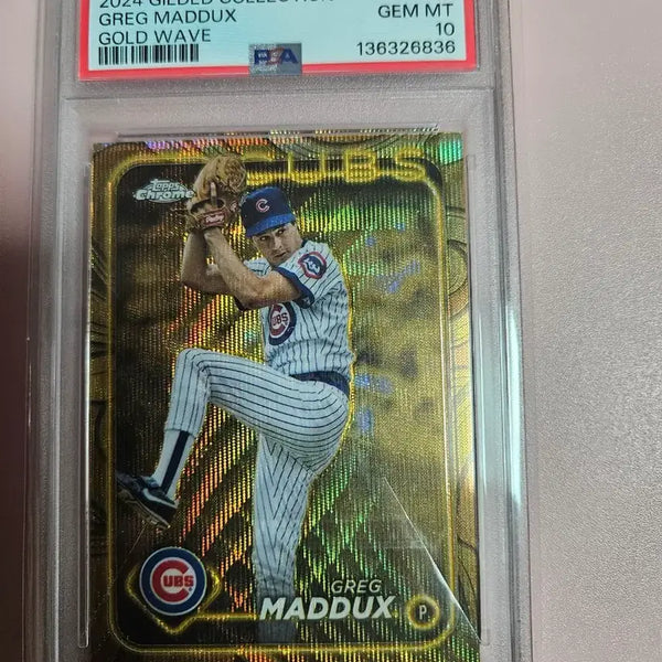 [BUNJANG] Topps Greg Maddux PSA 10 Gilded Baseball Card / 컵스 HOF)그렉 매덕스 PSA 10등급 2024 탑스 Gilded 골드