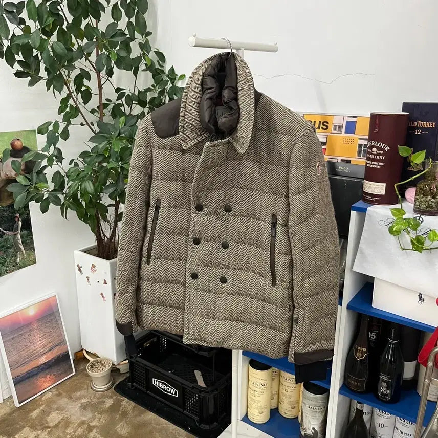 [BUNJANG] Moncler Grenoble Herringbone Double Down Puffer Jacket Size 4 / 몽클레어 그레노블 헤링본 더블 다운 패딩점퍼 4