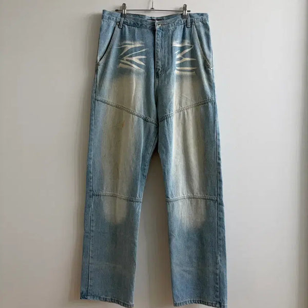 [BUNJANG] Shon Jon Washed Denim Pants / 션존 워싱 데님 팬츠