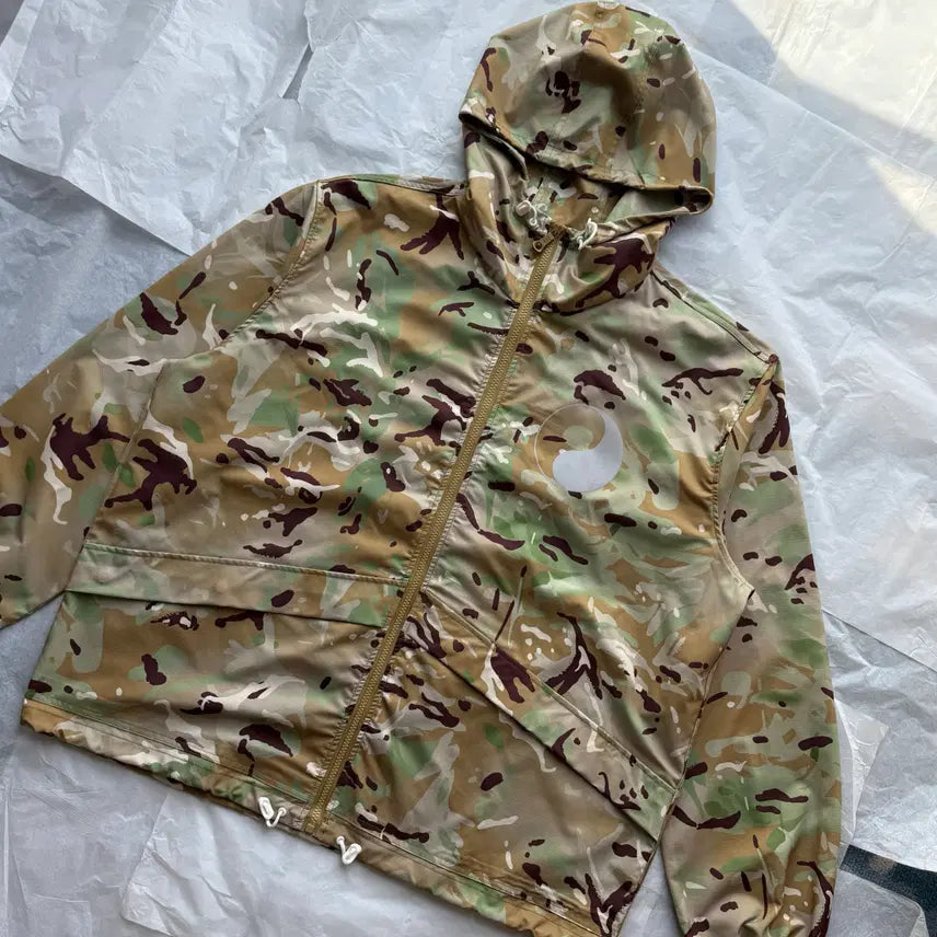 [BUNJANG] Our Legacy Pertex Windbreaker Hoodie Multicam / 아워레가시 바람막이 후드 집업 퍼텍스 윈드브레이커 멀티캠 매장구매