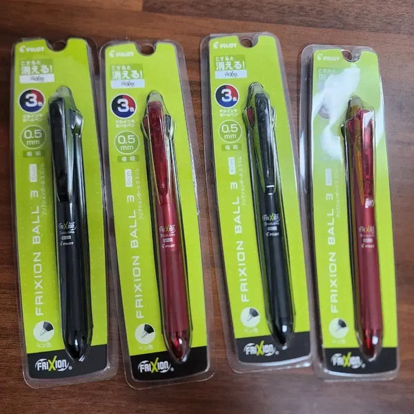 [BUNJANG] Frixion Ball 0.5mm Slim 3-Color Pen Bundle (Sealed) / (미개봉새상품) 프릭션볼 0.5mm 슬림 3색펜 개별포장제품 4개 일괄판