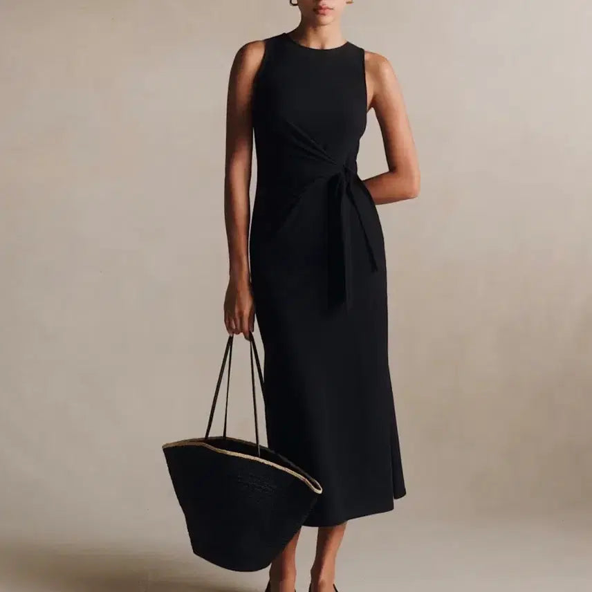 [BUNJANG] Sezane Pippae Dress Black / Sezane 세잔 PIPPAE DRESS 롱원피스 휴가룩