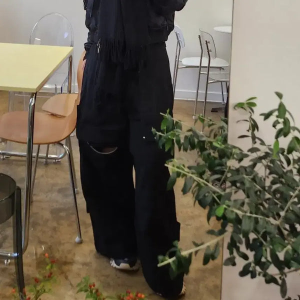 [BUNJANG] 23FW Songzio Meta Pants Black / 23FW 송지오 메타팬츠 블랙