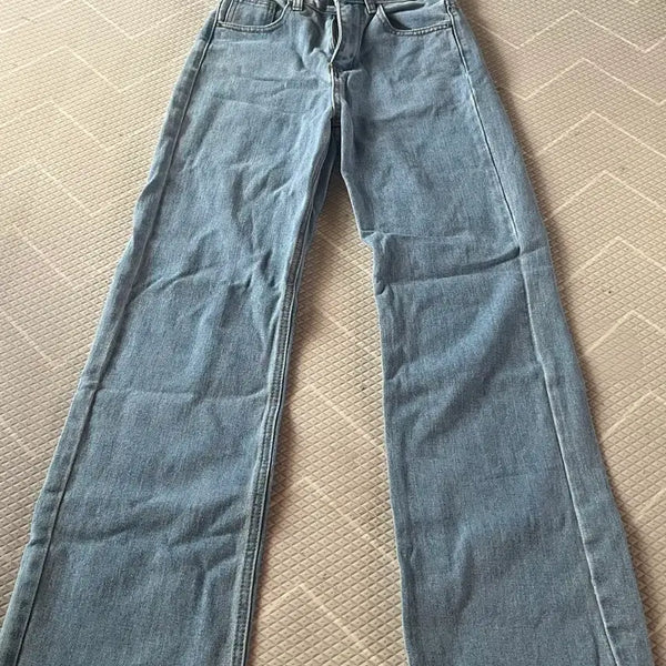 [BUNJANG] High-Waisted Bootcut Jeans (Size S) / 에이블리 연청 하이웨스트 부츠컷 s