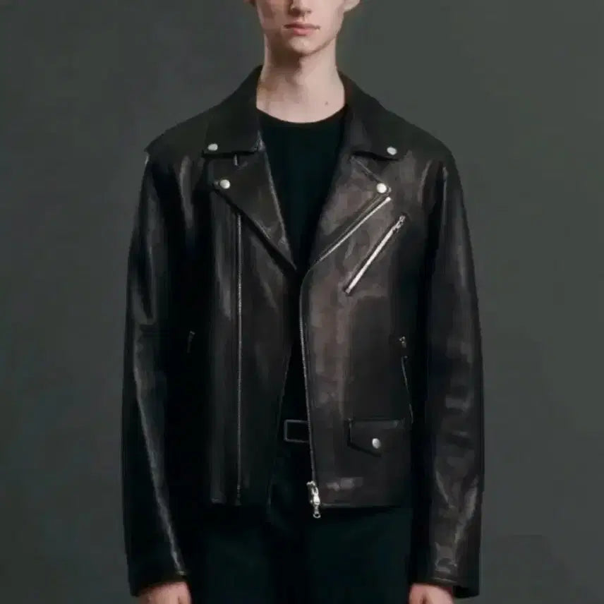 [BUNJANG] Dope Jason Premium Lambskin Vegetable 100 Rider Jacket XL / (XL) 도프제이슨 프리미엄 램스킨 베지터블 100 라이더 자켓