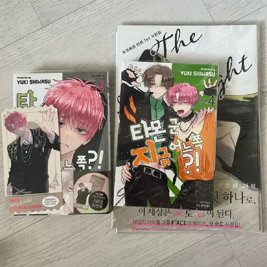[BUNJANG] Tamonn-gun Limited Edition Vol. 4 & First Edition Vol. 3 Manga Set / 타몬군 지금 어느쪽 한정판 4권 초판 3권 타몬군 순정만화 만화책