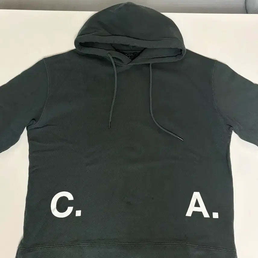 [BUNJANG] A.P.C. Deep Green Logo Hooded Sweatshirt / 아페쎄(A.P.C) 후드티 판매합니다