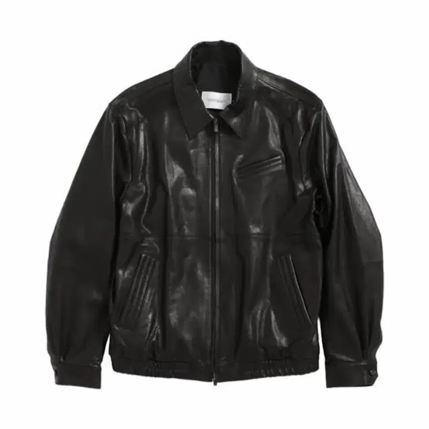 [BUNJANG] HAECHINGROOM Stitch Volume Leather Jacket Black / 해칭룸 스티치 볼륨 레더 자켓 블랙
