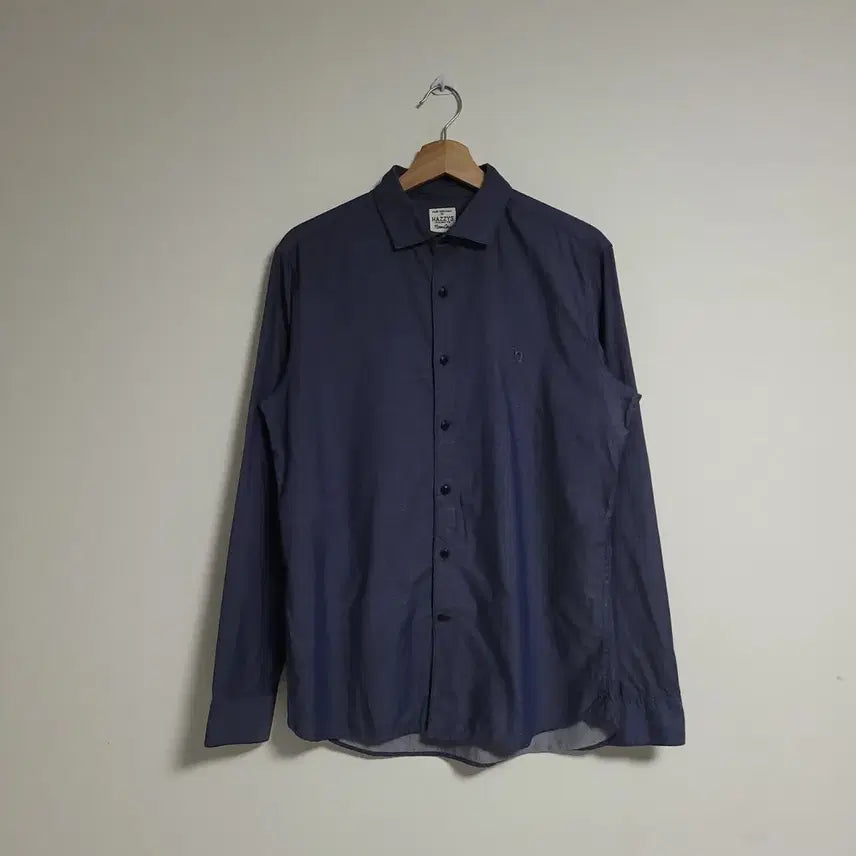 [BUNJANG] Hazzys Men's Navy Shirt - Size 100 / (100) HAZZYS 해지스 남성 셔츠 네이비 남방