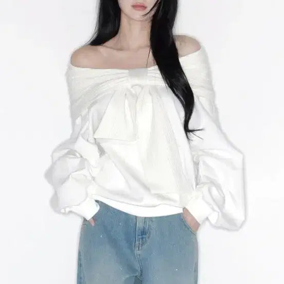 [BUNJANG] Thetis Ribbed Hoodie Spring Version Ivory / 26SS 더티스 리본 후드 봄 버전 아이보리
