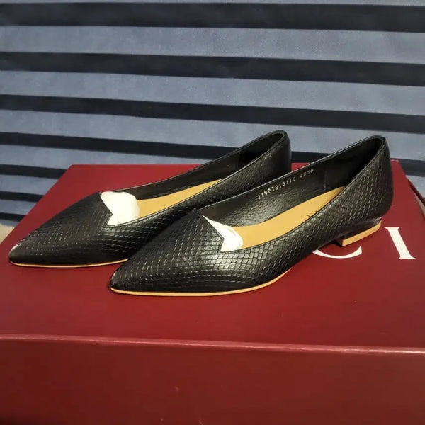 [BUNJANG] Kumkang Jenia Women's Genuine Leather Loafers / 새상품 금강 제니아 플랫 슈즈 소가죽 구두 로퍼 235 찐이쁨 블랙