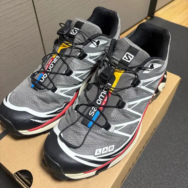 [BUNJANG] Salomon XT-6 Aurora Red Sneakers / 살로몬 xt-6 오로라 레드 255