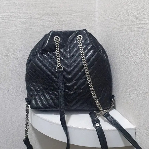 [BUNJANG] J.ESTINA Mini Quilted Backpack with Chain Strap / 제이에스티나백팩(미니)