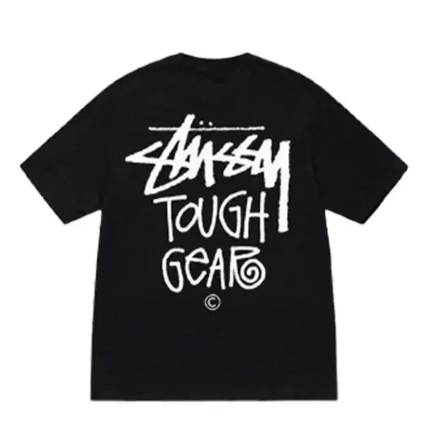 [BUNJANG] Stussy Tough Gear Short Sleeve T-Shirt Black & White / 스투시 터프기어 반팔티 블랙&화이트