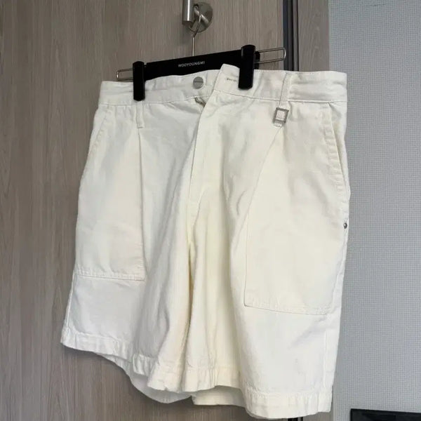 [BUNJANG] Wooyoungmi 24SS One-Tuck Denim Shorts Ivory / [48] 우영미 24SS 원턱 데님 반바지 아이보리