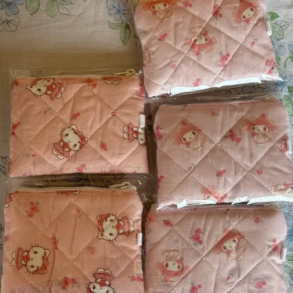 [BUNJANG] Hello Kitty My Melody Handmade Card Pouch / 헬로키티 마이멜로디 핸드메이드 카드파우치