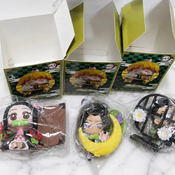 [BUNJANG] Demon Slayer Nezuko, Shinobu, Gyomei Birth Flower Figures / [귀멸의칼날] 네즈코, 시노부, 교메이 탄생화 피규어 (팝마트 X)