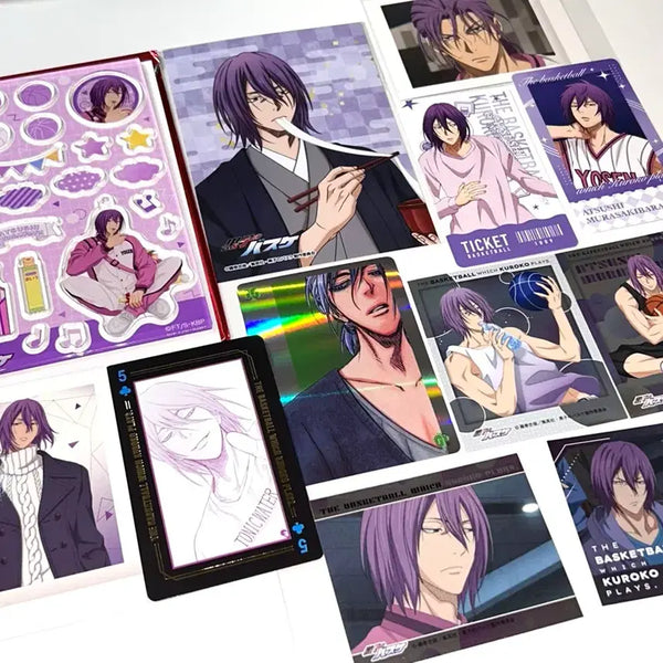[BUNJANG] Kuroko's Basketball Atsushi Murasakibara Acrylic, Paper, Pasa, Ticket, Metal Card, Postcard Set / 쿠로코의 농구 무라사키바라 아츠시 아크릴 지류 파샤 티켓 메탈 카드 엽서