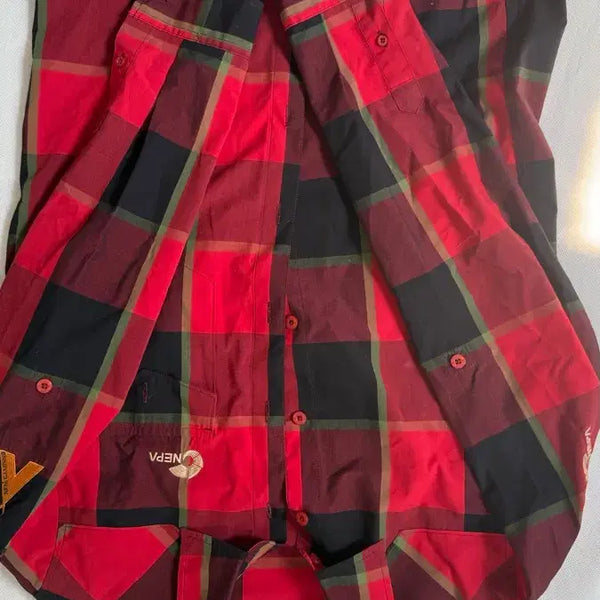 [BUNJANG] Vintage NEPA Checkered Shirt (Size 95) / 빈티지 네파 체크 남방 95 판매합니다.